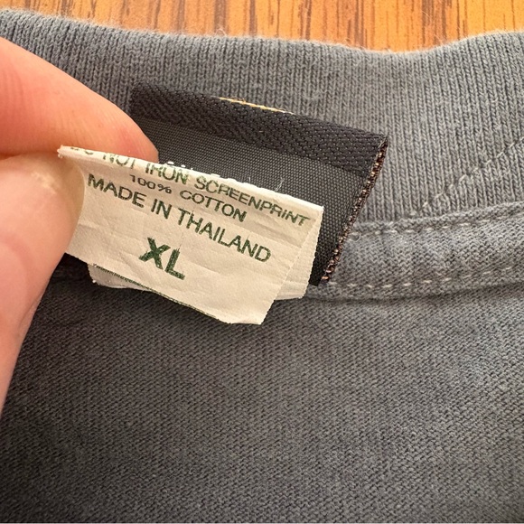 VTG Tiger Gold Medal Lager Beer Drink Fan Gray T Shirt XL 100% Cotton Crew Neck - Picture 5 of 10